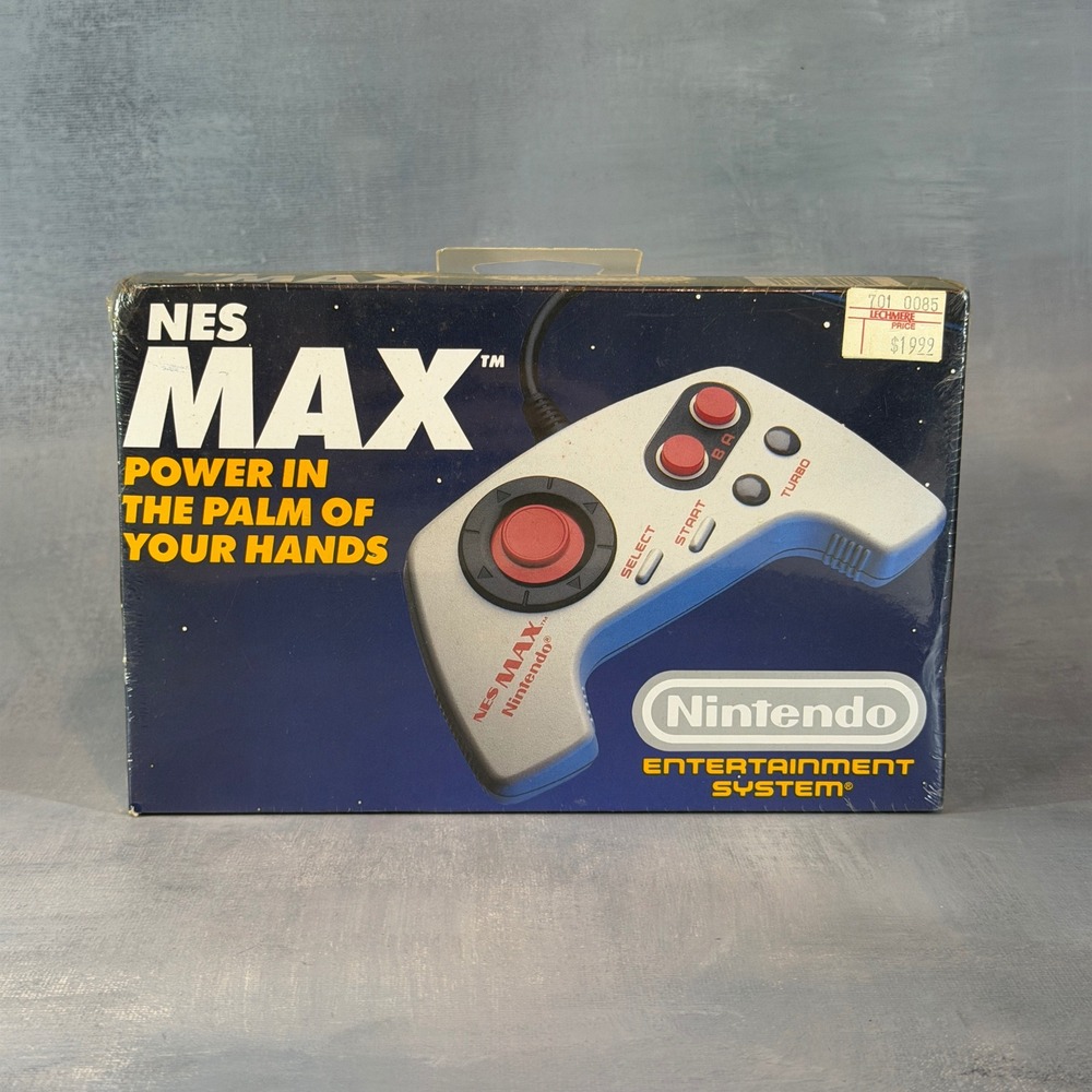 Nintendo NES Max Controller Vintage 1988 Factory Sealed New In Box NES-027